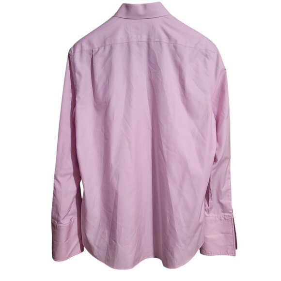 Charles Tyrwhitt Men's Pink Button up Long Sleeve Cuff Sleeve - Picture 2 of 8